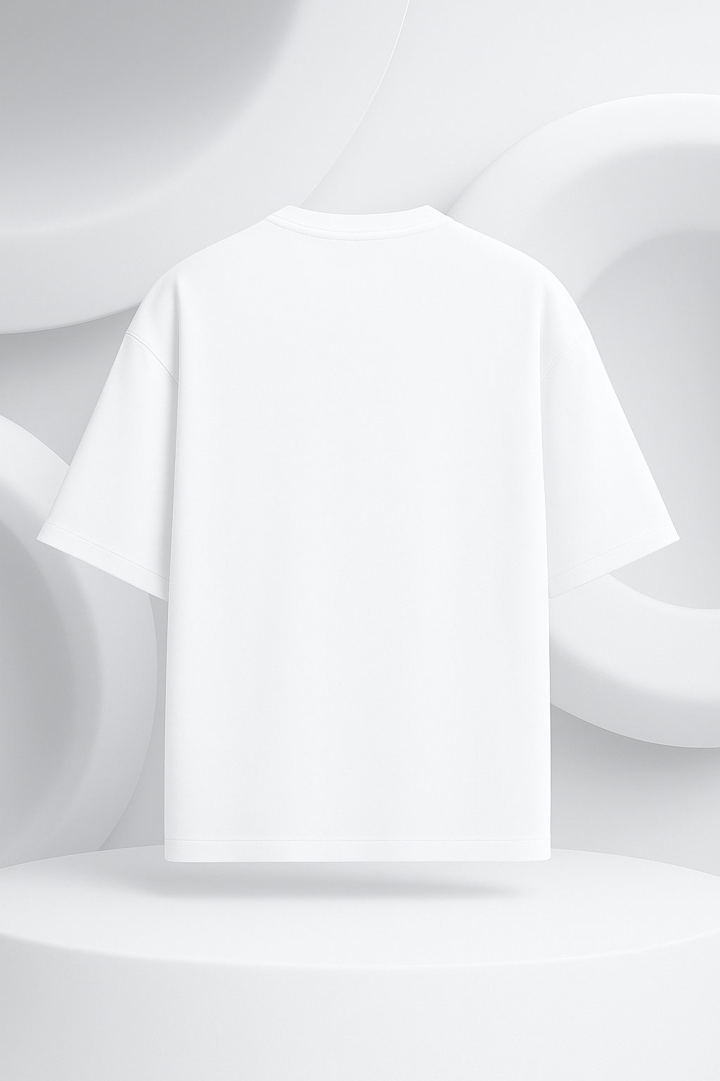 Unisex White Oversized Premium Tee