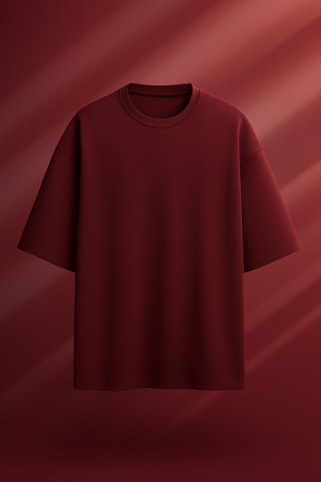 Unisex Red Maroon Oversized Premium T-Shirt
