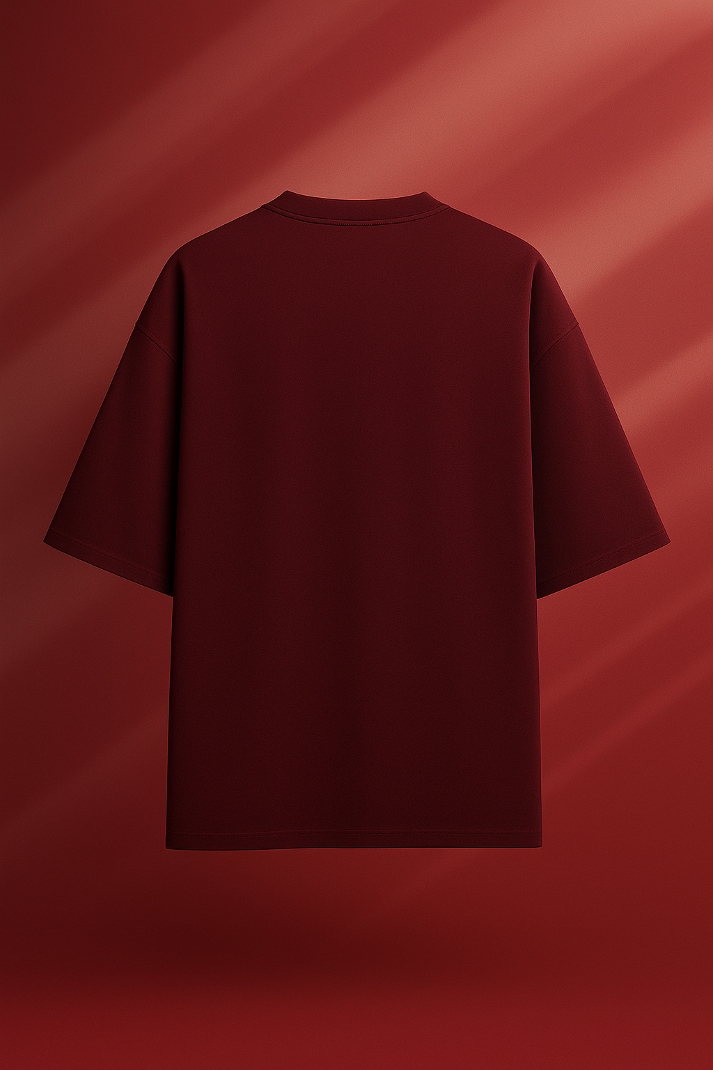 Unisex Red Maroon Oversized Premium T-Shirt
