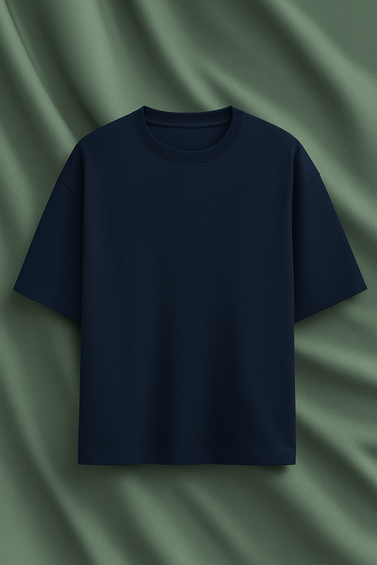 Unisex Navy Blue Oversized Premium T-Shirt
