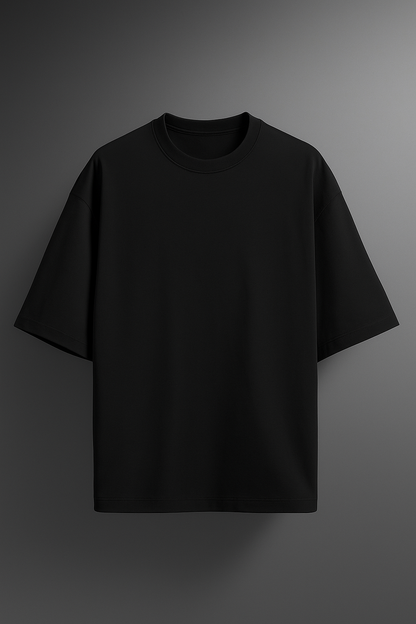Unisex Black Oversized Premium T-Shirt