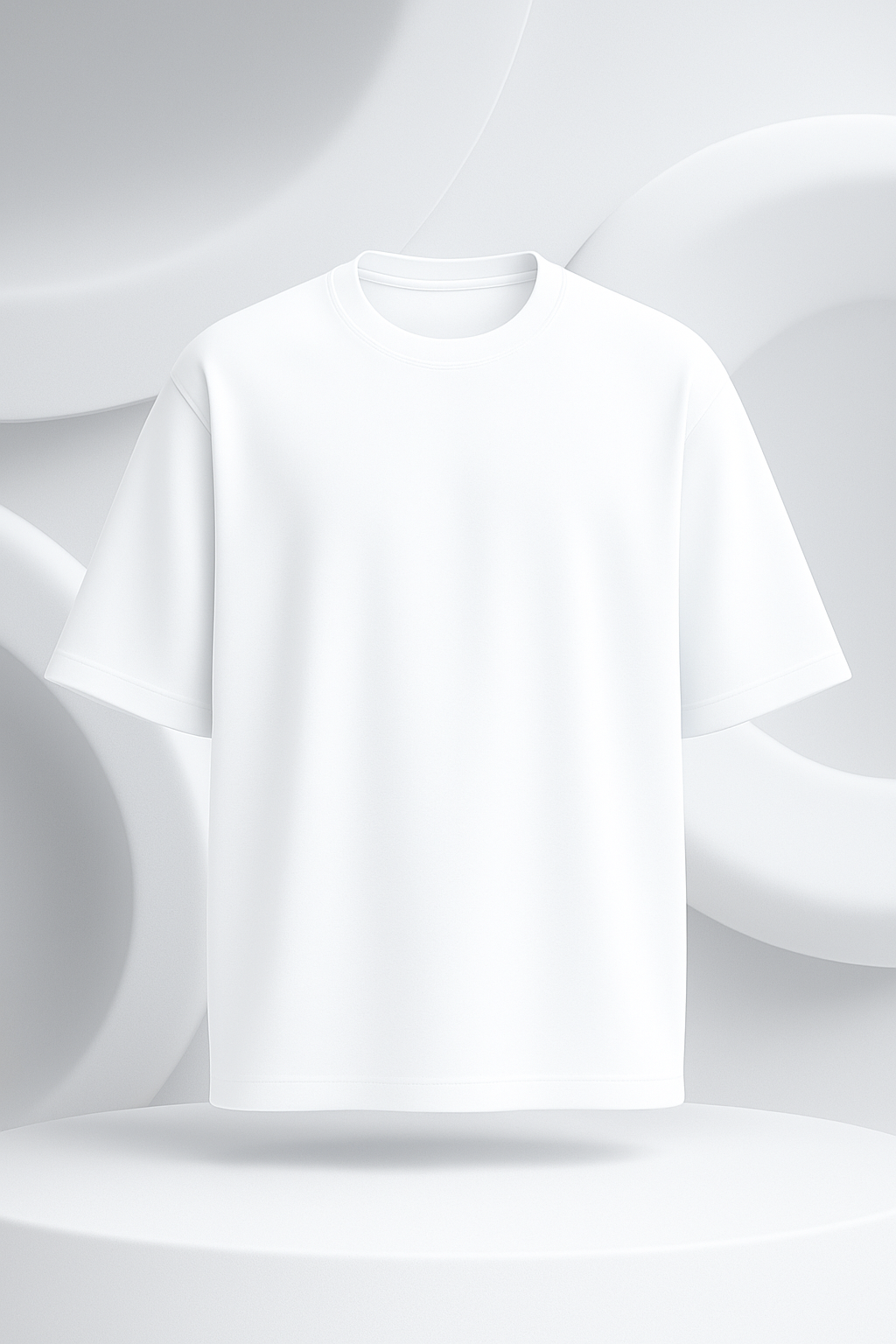 Unisex White Oversized Premium Tee